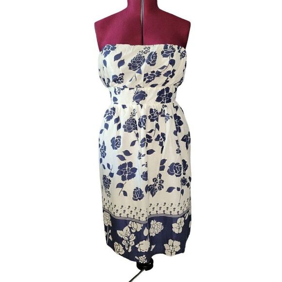 Rene Margo Midi Strapless Floral Dress (Size 2X) - Picture 7 of 8